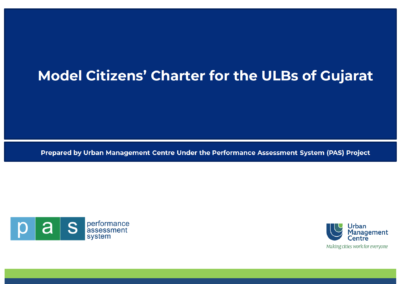 Cover page_Model Citizens’ Charter for ULBs of Gujarat
